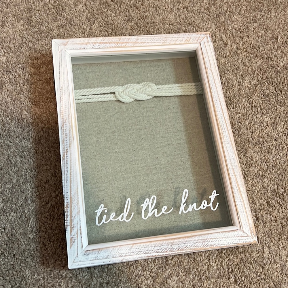 Mud Pie Wedding Shadow Box - Tied the Knot